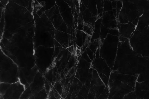 Textura em mármore preto com padrão natural para fundo — Fotografia de Stock