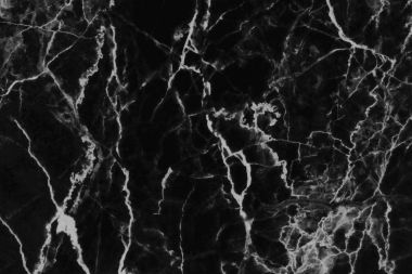 Arka plan için doğal desenli Siyah Mermer doku