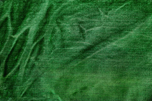 Textura de Jeans verde — Fotografia de Stock