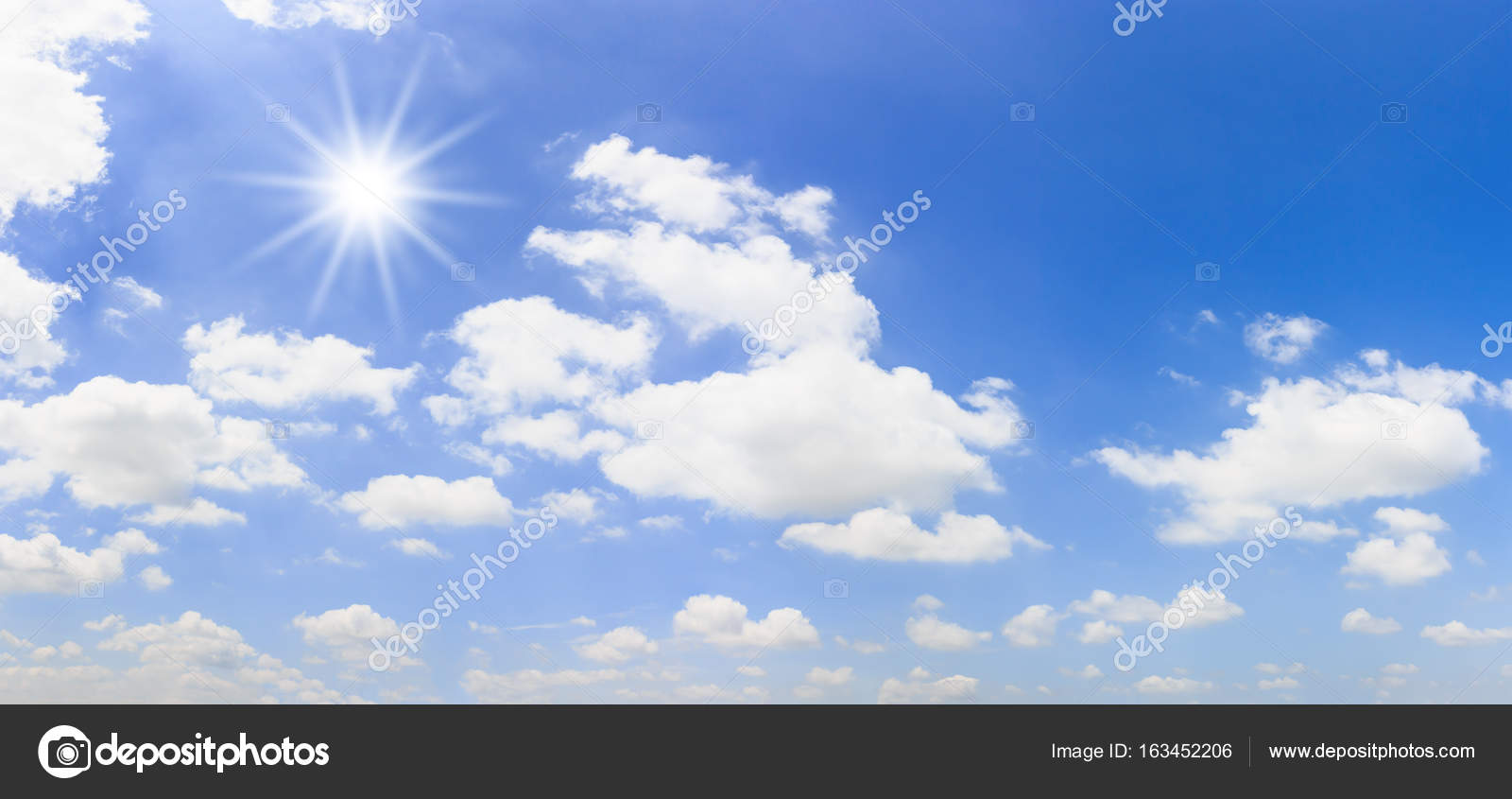 Panorama Sun With Sky Background Stock Photo C Jpkirakun 163452206