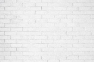 Doku ve arka plan beyaz tuğla duvar.