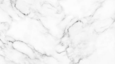 Arka plan için doğal desenli beyaz mermer dokusu.