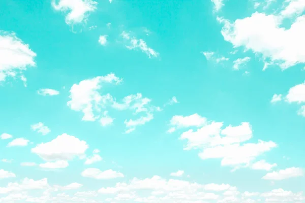 Clouds with blue sky background - Vintage color tone — Stock Photo, Image