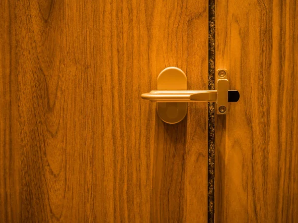 Toilet door lock standless — Stock Photo, Image