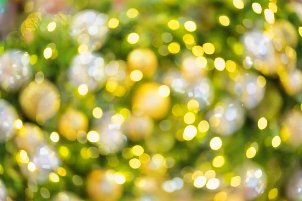 Abstract bokeh light Christmas tree background — Stock Photo, Image