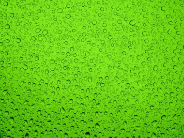 Yağmur su damlası yeşil demir.