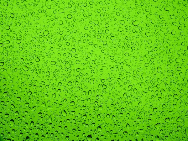 Yağmur su damlası yeşil demir.