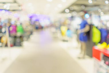 Bulanık görüntü iç alışveriş merkezi.