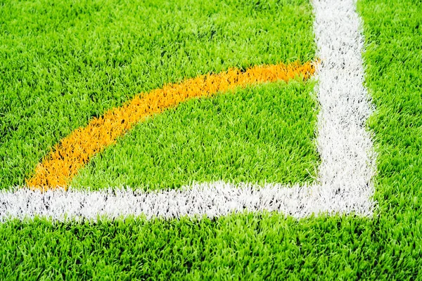 Textura de grama verde no campo de futebol — Fotografia de Stock