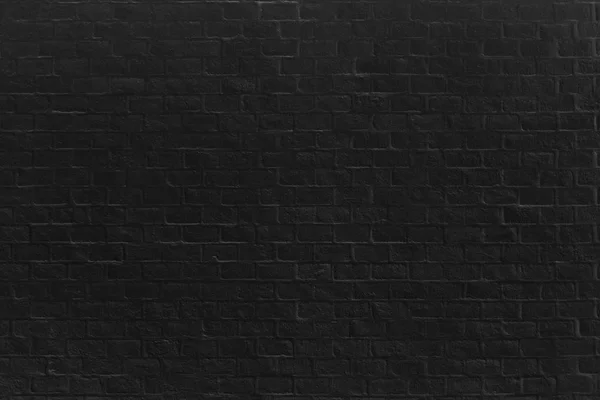 Black brick wall texture for pattern design. — Stock Photo, Image