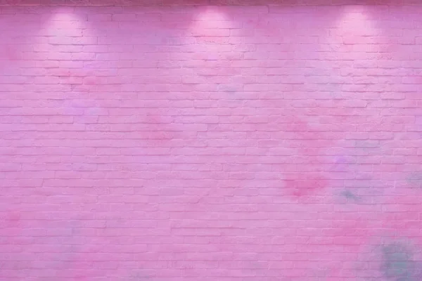 Texture et fond du mur en brique rose — Photo