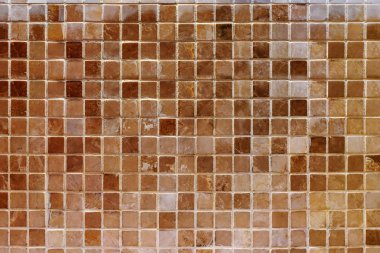 eski kahverengi mozaik duvar.
