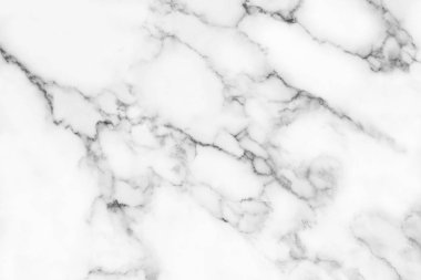 Arka plan için doğal desenli beyaz mermer dokusu