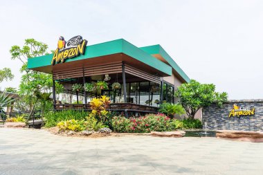 Cafe Amazon kahve dükkanı.