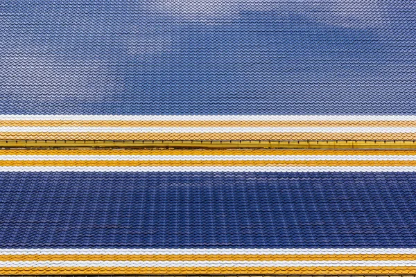 Hermosa Textura Del Techo Del Templo Tailandia —  Fotos de Stock