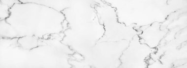 Arkaplan veya tasarım sanatı için doğal desenli beyaz mermer dokusu.