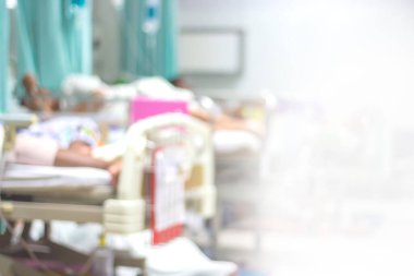 Hastanın bulanık görüntüsü hastanede yatıyor..