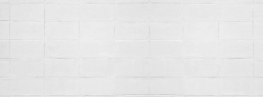 Arkaplan için beyaz beton blok duvarı.