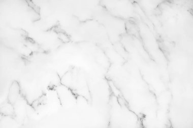 Arkaplan veya tasarım sanatı için doğal desenli beyaz mermer dokusu.