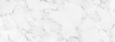Arkaplan veya tasarım sanatı için doğal desenli beyaz mermer dokusu.