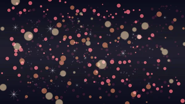 Abstract Bokeh Kleurrijke Glitter Deeltjes Met Lichtsterren Zwarte Achtergrond — Stockfoto