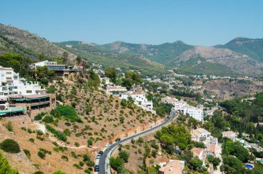 Mijas şehir Andalusia, Güney İspanya, provence Malaga, Costa del Sol çevresinde