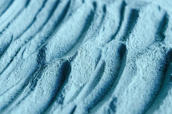 Bleu cambrien texture de poudre d'argile cosmétique gros plan, mise au point sélective. Contexte abstrait — Photo