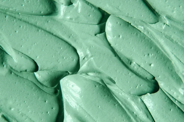Zielona Glina Kosmetyczna Maska Twarzy Krem Twarzy Okładka Ciała Tekstura — Zdjęcie stockowe