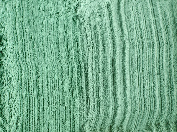 Yeşil Kozmetik Kil Tozu Yosun Yüz Maskesi Yüz Kremi Spirulina — Stok fotoğraf