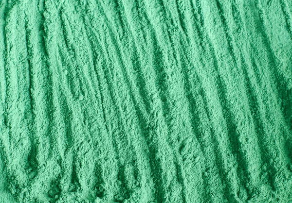 Zelený Kosmetický Hliněný Prášek Alginát Obličejová Maska Spirulina Tělový Zábal — Stock fotografie