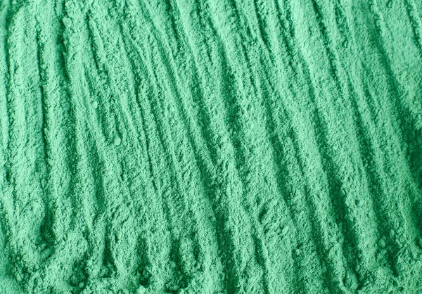 Polvo Arcilla Cosmética Verde Máscara Facial Alginato Envoltura Corporal Espirulina —  Fotos de Stock