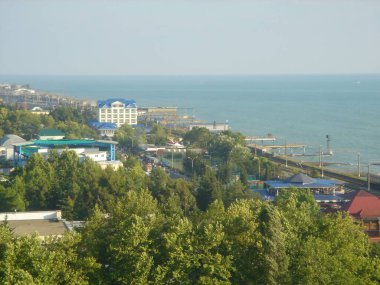 Rusya 'nın Soçi kentindeki Adler banliyösünün panoramik manzarası