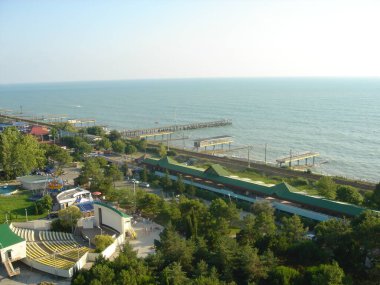 Rusya 'nın Soçi kentindeki Adler banliyösünün panoramik manzarası