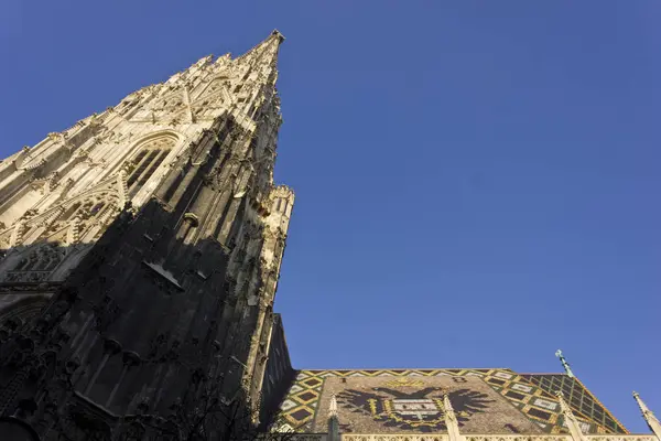 Techo de mosaico decorado de la catedral de Stephandsom en Viena — Foto de Stock