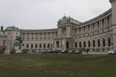 Hofburg Viyana, Avusturya'da karmaşık yan görünüm 