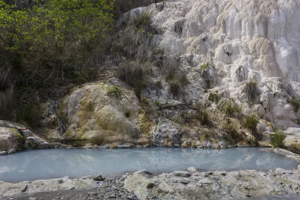 La piscina accesible gratuita de Bagni San Filippo — Foto de Stock