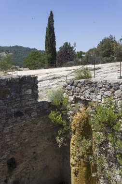 Bagno Vignoni Toskana bölgesindeki eski termal hamam 