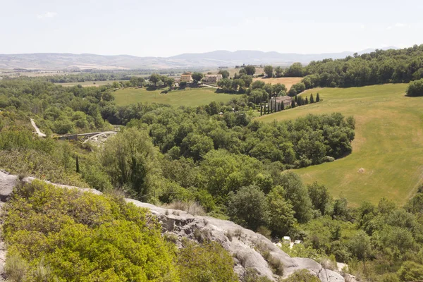 Toskanische Hügellandschaft, in der Region Val d 'orcia — Stockfoto