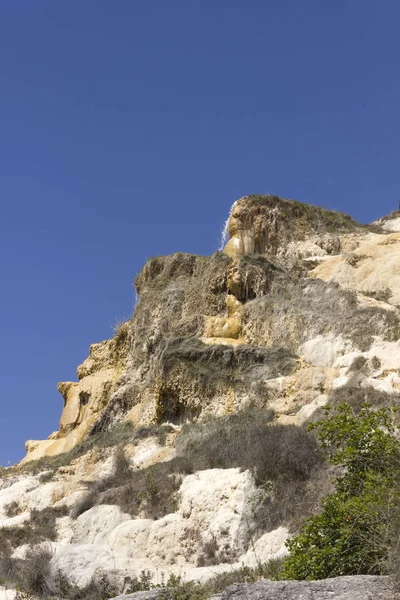 Φυσικό ζεστό springof Bagno Vignoni, στην Ιταλία — Φωτογραφία Αρχείου