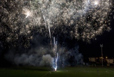 Fireworks uygulamasında Lastra a Signa şehir Toskana 