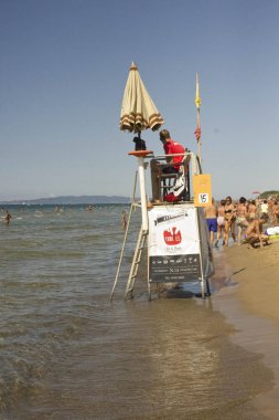 Cankurtaran Kulesi Follonica plaj sahil üzerinde 