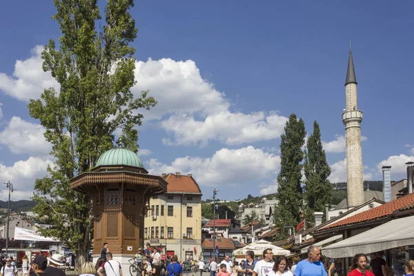 Sarajevo Bosna Hercegovina Srpna 2017 Centrum Města Sarajevo Denní Době — Stock fotografie