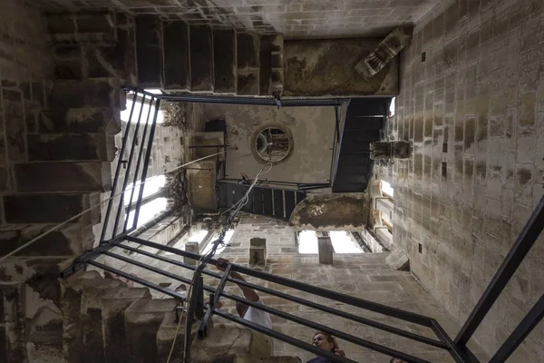 Trogir Kroatië Augustus 2017 Binnen Saint Lawrence Klokkentoren Trogir Opzoeken — Stockfoto