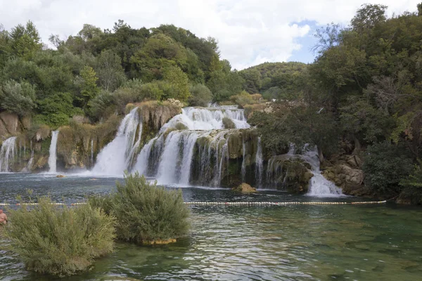 Sibenik Croatie Août 2017 Cascades Krka Croatie — Photo