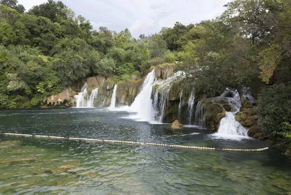 Sibenik Croatie Août 2017 Cascades Krka Croatie — Photo