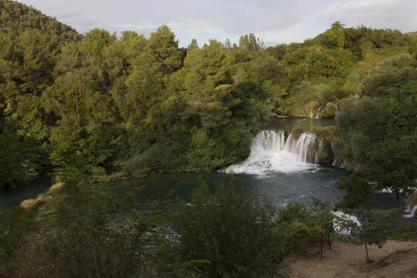 Sibenik Croacia Agosto 2017 Parque Nacional Krka Croacia Inmerso Naturaleza — Foto de Stock