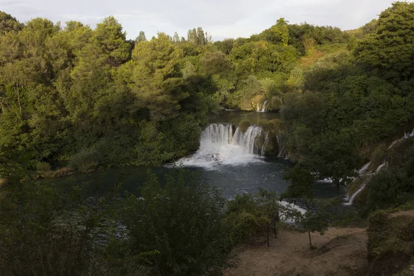 Sibenik Croacia Agosto 2017 Parque Nacional Krka Croacia Inmerso Naturaleza — Foto de Stock