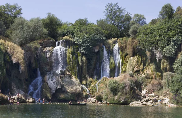 Ljubuski Bosnia Herzegovina August 2017 Kravica Waterfalls Bosnia Herzegovina Few — Stock Photo, Image