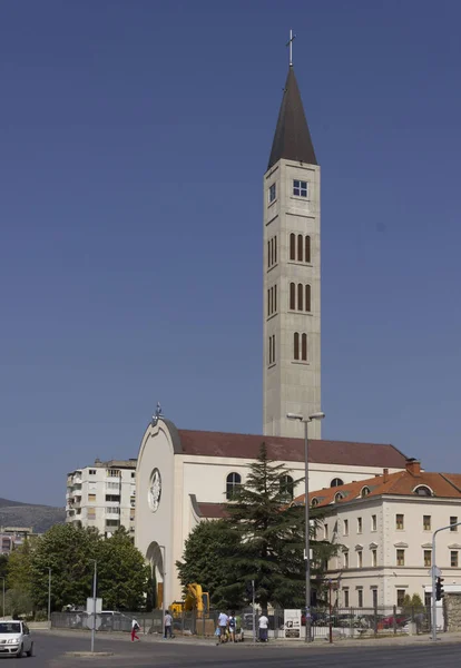 Mostar Bosnië Herzegovina Augustus 2017 Katholieke Kerk Van Peter Paul — Stockfoto