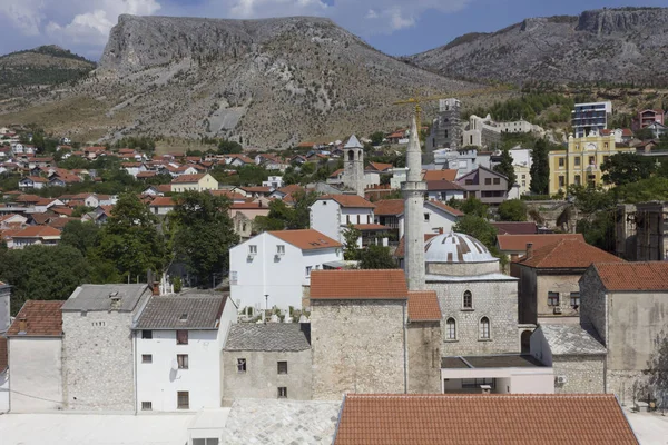 Mostar Bosnia Herzegovina August 2017 View Top City Mostar Surrounded — Stock Photo, Image